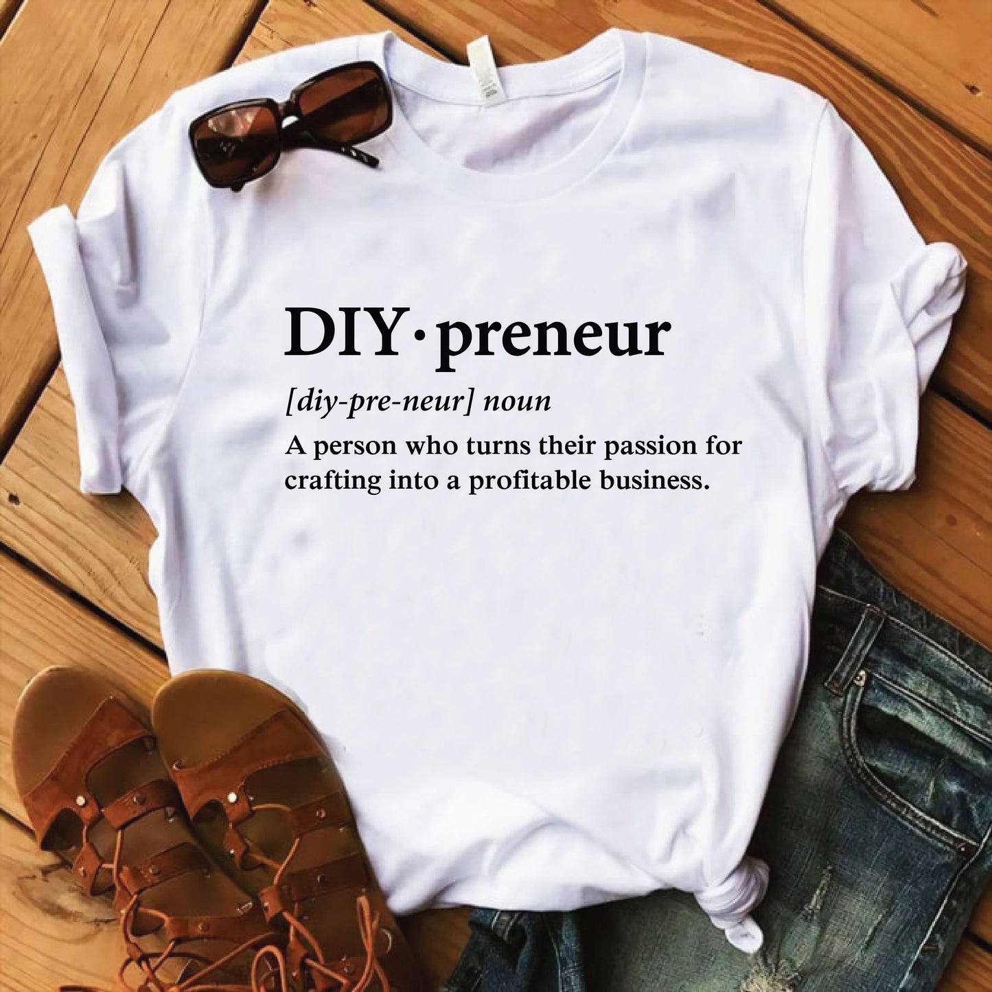 Unisex Jersey DIY.Preneur Short Sleeve Tee