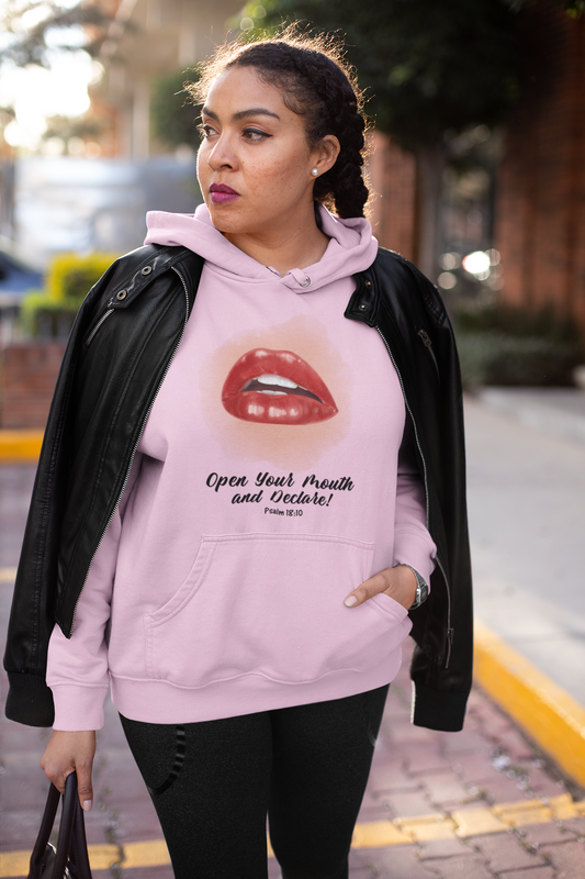 Open your mouth and Declare Women Heavy Blend™ Hooded Sweatshirt