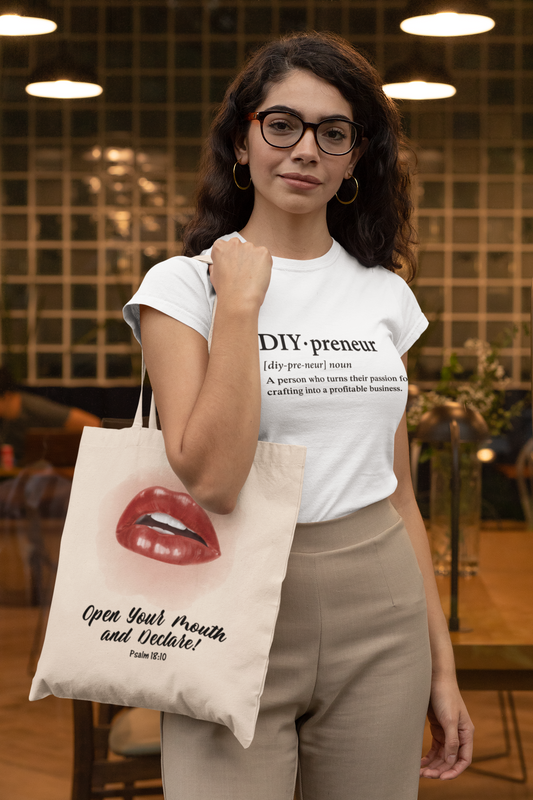 Open Your Mouth & Declare Canvas Tote Bag